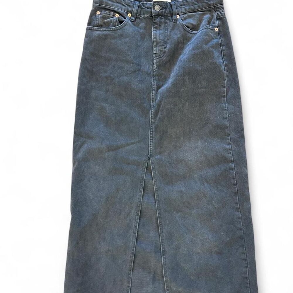 Motel Women's Black Denim Skirt - S